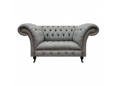Living room two-seater sofa couch luxury chesterfield seat upholstered furniture textile