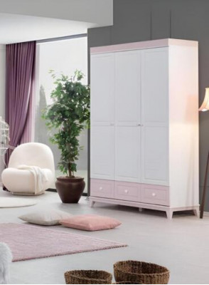 Wardrobe Wooden Cabinet Closet Wood Multicolored Bedroom Modern