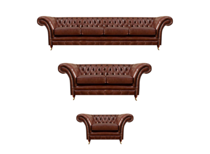 New 3-piece set living room Chesterfield sofas upholstered furniture armchair furnishings