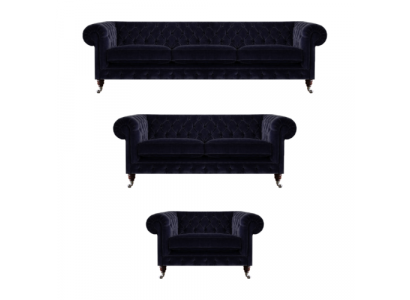 Upholstered furniture armchair sofa suite three-seater with two-seater sofas Chesterfield