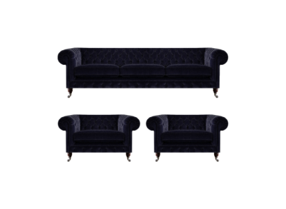 Luxury sofa set living room 3-piece set furniture upholstery Chesterfield