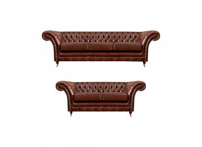 Living room new set Chesterfield sofas couch three-seater with two-seater