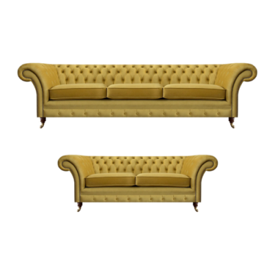 Living room modern Chesterfield three-seater with two-seater sofas sofa set