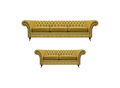 Living room modern Chesterfield three-seater with two-seater sofas sofa set