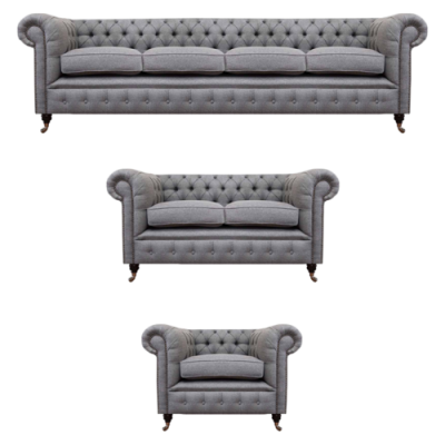 Sofa set fabric textile upholstered sofa Chesterfield living room new design