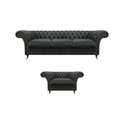 Three-seater sofa, modern armchair, living room, Chesterfield upholstery furniture.