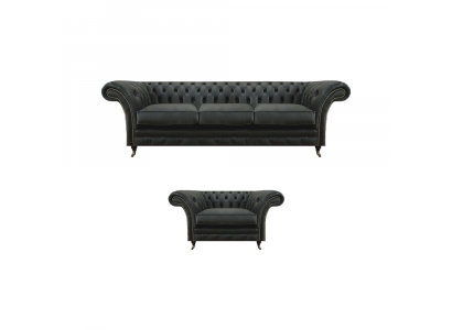 Three-seater sofa, modern armchair, living room, Chesterfield upholstery furniture.