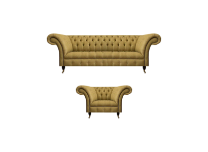 Chesterfield three-seater sofa upholstery furniture new armchair padded seat living room