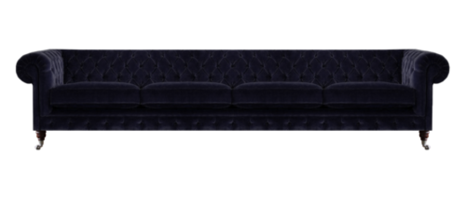 New four-seater sofa couch upholstery furniture living room upholstery textile Chesterfield