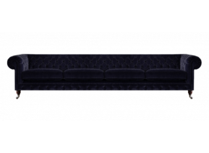 New four-seater sofa couch upholstery furniture living room upholstery textile Chesterfield
