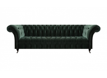 Living room four-seater upholstered furniture Chesterfield black furniture Chesterfield