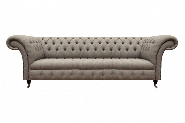 Chesterfield four-seater sofa couch living room upholstered sofa new textile furniture