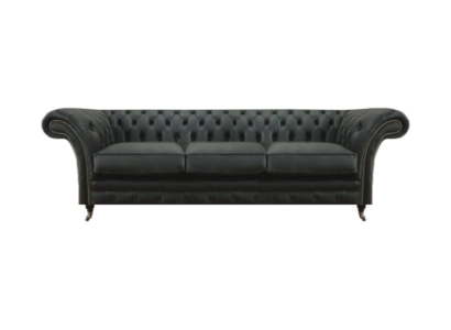 Living room upholstered furniture Chesterfield three-seater sofa textile new furnishing
