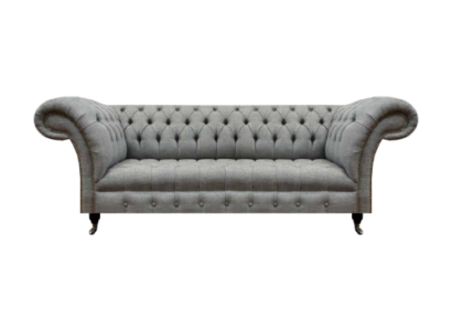 Living room three-seater sofa upholstered furniture Chesterfield couch fabric new