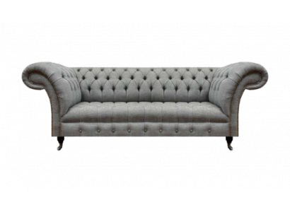 Living room three-seater sofa upholstered furniture Chesterfield couch fabric new
