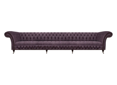 Luxury Upholstered Furniture Chesterfield Four-Seater Sofa Couch Fabric Living Room