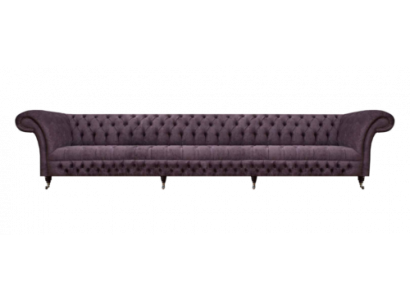 Luxury Upholstered Furniture Chesterfield Four-Seater Sofa Couch Fabric Living Room