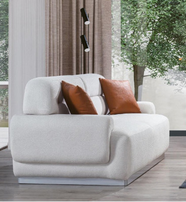 Cozy sofa set living room couch seat cushion suite 3+3+1 stool 4-piece set