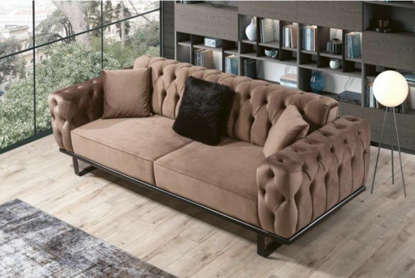 Sofa Set Couch Set Chesterfield 3+3+1+1 Seat Sofa Upholstered Furniture Set