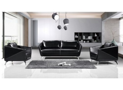 Sofa set 3+1+1 seater leather sofa couch living room suite design modern