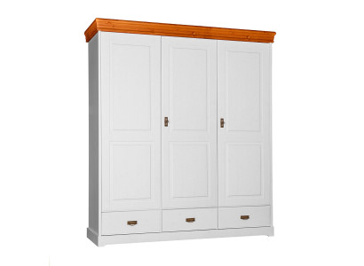Wardrobes Country Style Wardrobe Clothes Cabinet Wood Cabinet XXL Wardrobe Shelf