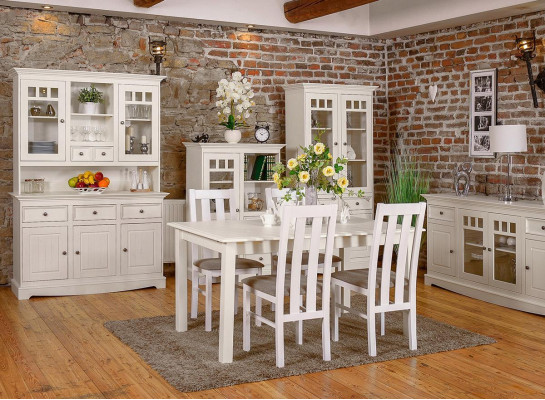 Classic Wooden Dining Table Expandable Country House Dining Room Tables