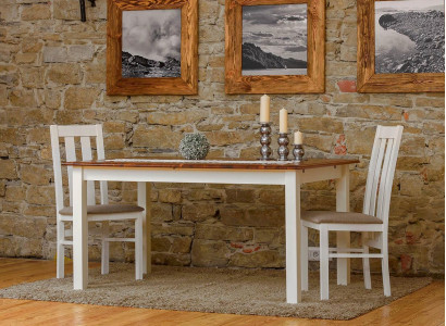 Country House Wooden Dining Table Table Wood Tables 150/197cm Dining Room Extendable