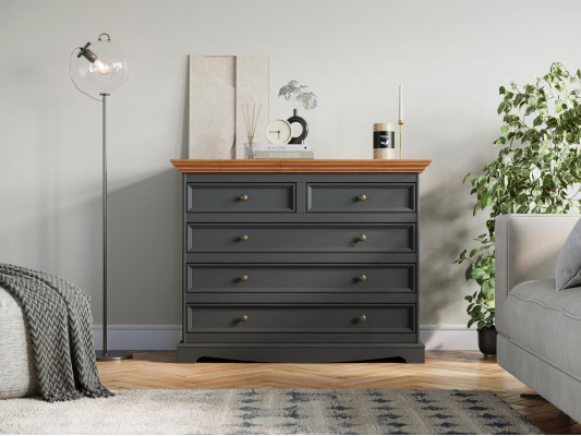 Dressers Sideboards 5 Drawers Tall Cabinet Cupboard Shelf Dresser Sideboard New