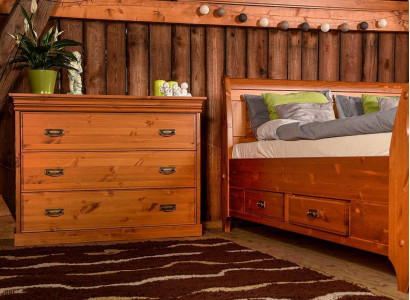 Dresser with 3 drawers, sideboard, wooden sideboard, cupboard, dressers, brown, new.