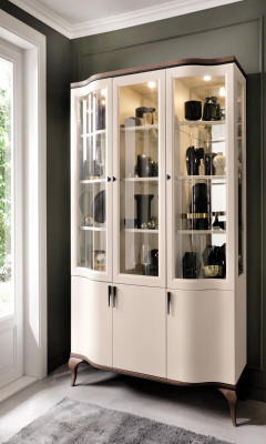 Cabinets Showcase Showcases Wood Noble Luxury Glass Cabinet Wood Shelf