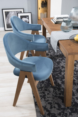Luxury Armchair Set 8x Chair Group Seat Backrest Chairs Suite Solid Wood