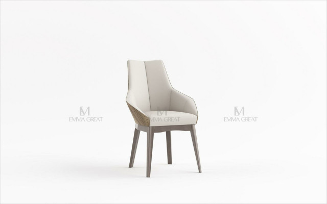 Chair 1x Dining Room Upholstered Chair Armchair TV Lounge Club Leather Textile