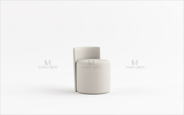 Modern dressing table upholstered chair dressing table stool white chair with back luxury