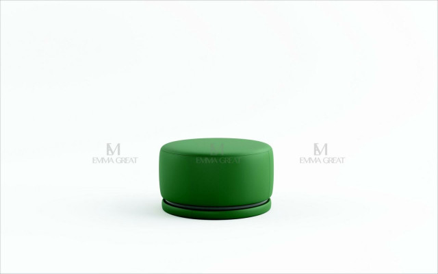 Luxury Ottoman Design Living Room Pouf Footstool Seat Side Leather Modern New