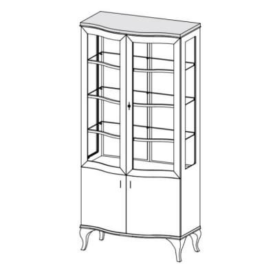 Classic display cabinet cupboard cabinets vitrines wood living room sideboards