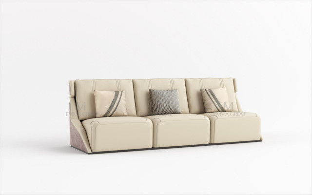 Three-seater couch upholstery design sofa modern 3-seater sofas room furniture beige