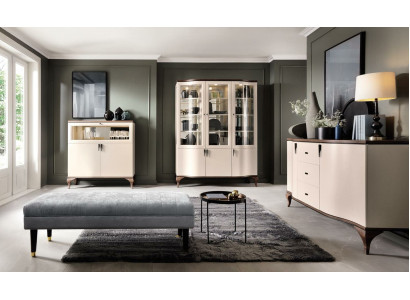 Living room furniture set - sideboard, bar cabinet, display cabinet 3-piece set design