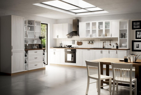 Classic kitchen kitchenette cabinet tall cabinet country house furniture suite kitchen new