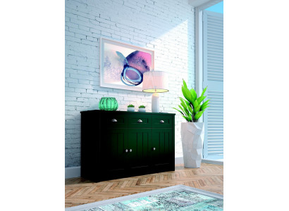 Country house green chests of drawers made of wood sideboard buffet tall cabinet chest of drawers buffet