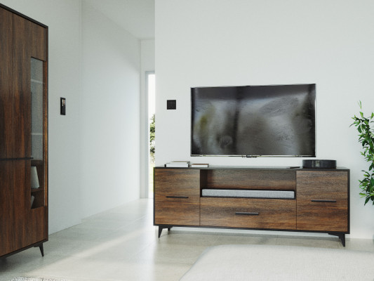 Side low cabinet shelf luxury living room board design RTV TV sideboard dresser