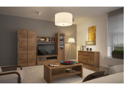 Living room furniture set design living room sideboard wall shelf dresser display cabinet 5-piece set.