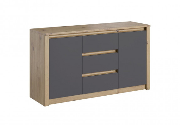 Wall units, sideboard, lowboard, side cabinet, living room sideboard, shelf 5-piece set