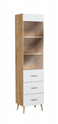 Living room wall unit set display cabinet sideboard wall shelf showcases 4-piece set.