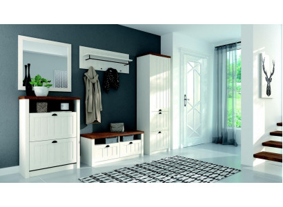 Wardrobe Set Wood Storage Door Wardrobe 5-piece New Hallway Wardrobe Hall Set