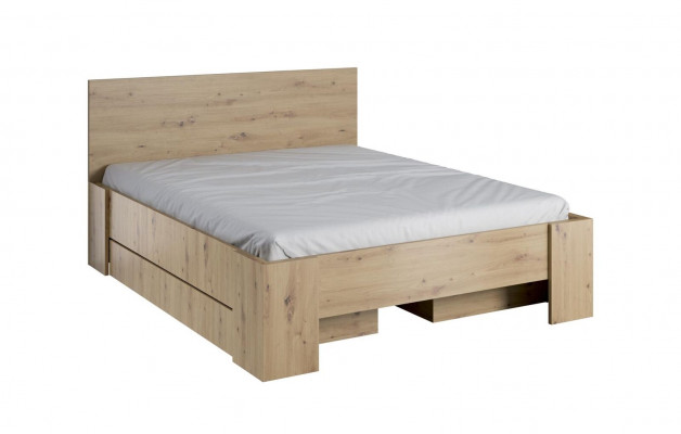 Luxury furniture design double hotel wood box bedroom beds bed frame new