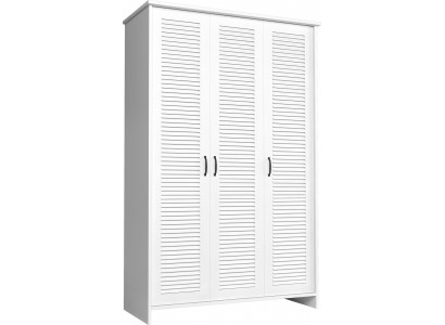 Wardrobe Art Deco Style Cabinets White Country Furniture Bedroom Closet
