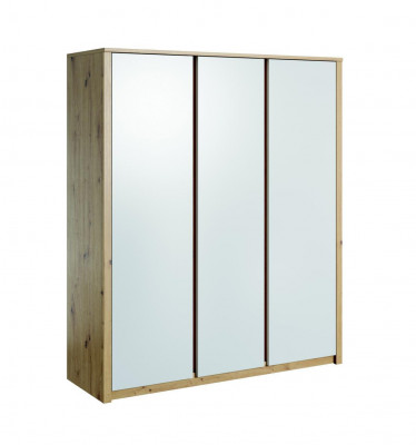 Wardrobes Mirror Wood Wardrobe Furniture Cabinets Clothes Closet New