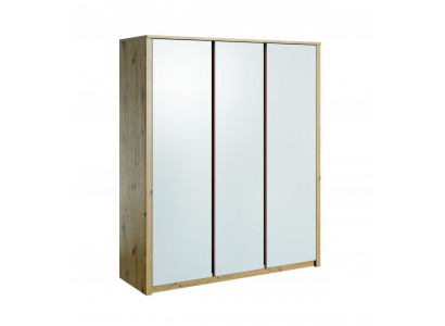 Wardrobes Mirror Wood Wardrobe Furniture Cabinets Clothes Closet New