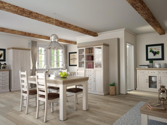Classic wardrobe, bedroom wood cabinet, modern style cupboards, country house.