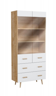 Modern cabinets, wardrobe, wall unit, bookshelf, shelf, display cabinet - Model Brillo